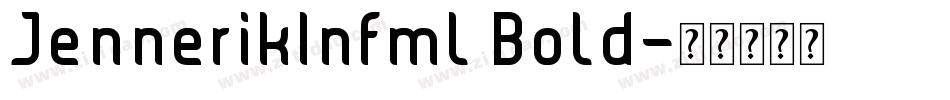 JennerikInfml Bold字体转换